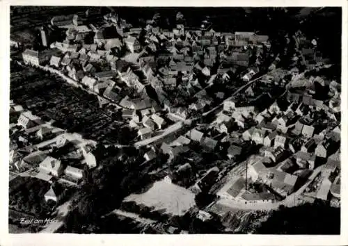 Ak Zeil am Main Unterfranken, Fliegeraufnahme