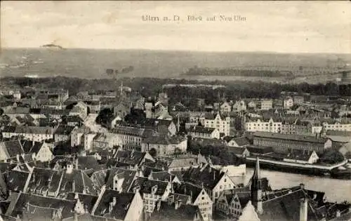 Ak Ulm an der Donau, Blick auf Neu Ulm