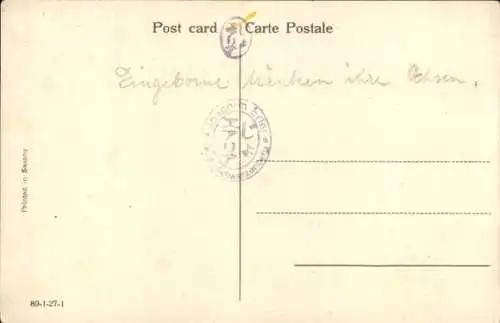 Ak Matunga Mumbai Bombay Indien, Dorfszene, Inder mit Ochsen am Brunnen