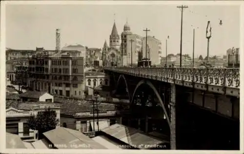 Foto Ak São Paulo Brasilien, Viaducto Sta. Ephigenia