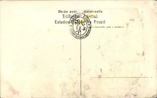 Ak Santos Brasilien, Jacintho Lastenträger mit 5 Säcken Kaffee