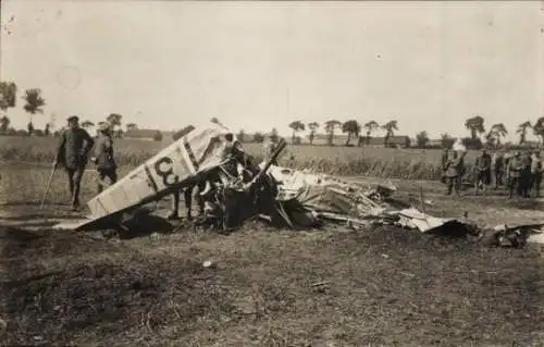 Ak Abgeschossenes englisches Flugzeug, I. WK