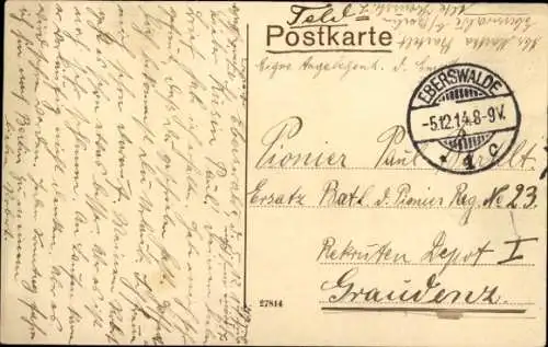 Ak Eberswalde in der Mark, Promenade