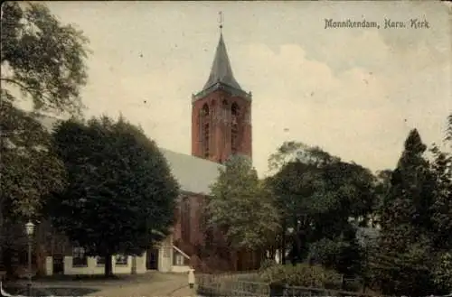 Ak Monnikendam Waterland Nordholland Niederlande, Herv. Kerk