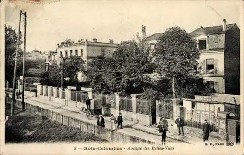 Ak Bois Colombes Hauts de Seine, Avenue des Belles-Vues