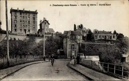 Ak Fontenay aux Roses Hauts de Seine, Route de Bièvre