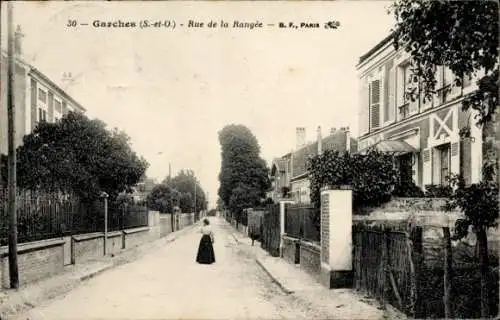 Ak Garches Hauts de Seine, Rue de la Rangée