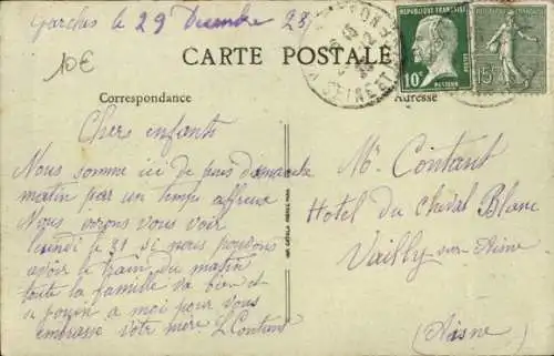 Ak Garches Hauts de Seine, Rue de la Rangée