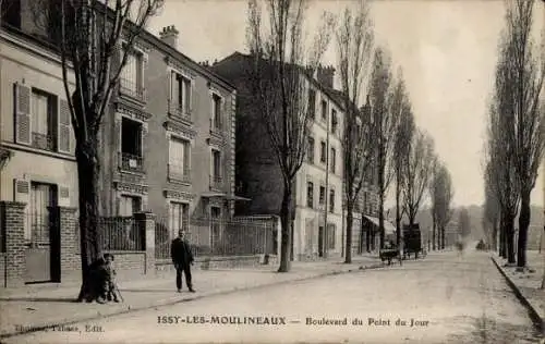 Ak Issy les Moulineaux Hauts de Seine, Boulevard du Point du Jour