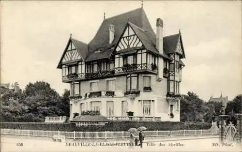 Ak Deauville La Plage Fleurie Calvados, Villa des Abeilles