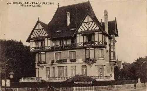 Ak Deauville La Plage Fleurie Calvados, Villa des Abeilles