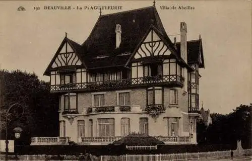 Ak Deauville La Plage Fleurie Calvados, Villa des Abeilles