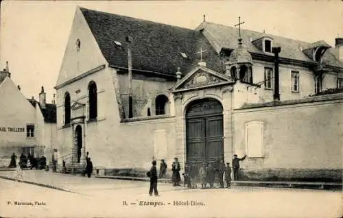 Ak Etampes Essonne, Hotel Dieu, Porte, Tailleur