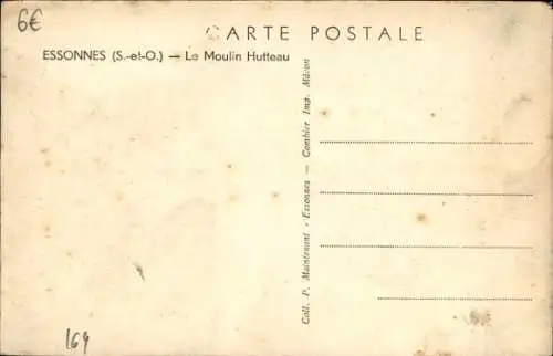 Ak Essonnes Essonne, Moulin Hutteau
