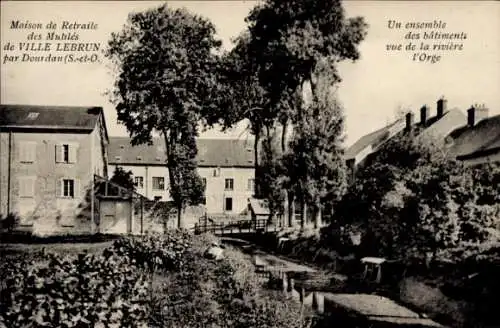 Ak Dourdan Essonne, Maison de Retraite des Mutiles de Ville Lebrun