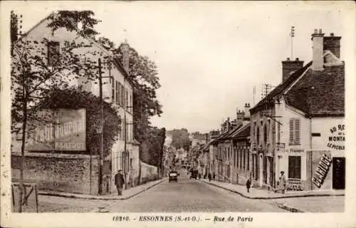 Ak Corbeil Essonnes Essonne, Rue de Paris