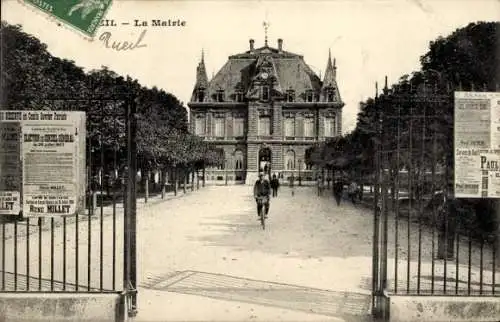 Ak Rueil Malmaison Hauts de Seine, Rathaus