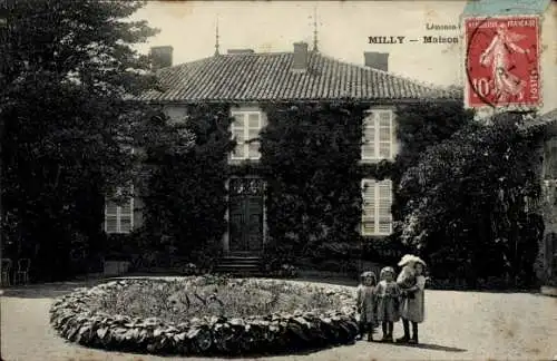 Ak Milly Maine et Loire, Maison de Lamartine