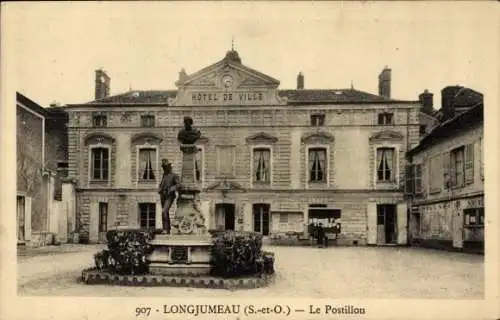 Ak Longjumeau Essonne, Rathaus, Longjumeau