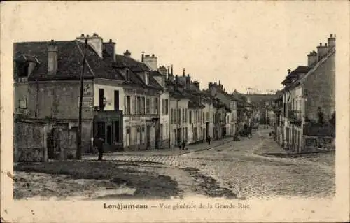 Ak Longjumeau Essonne, Straßenszene mit vielen Häusern, die an einer Straße stehen.