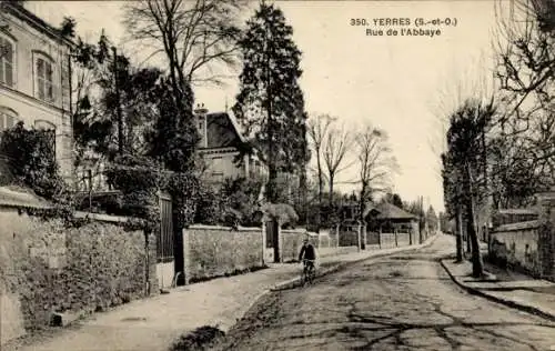 Ak Yerres Essonne, Rue de l´Abbaye