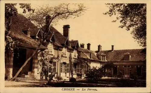 Ak Crosne Essonne, Aufnahme des Herrenhauses 'La Ferme' in Crosne.