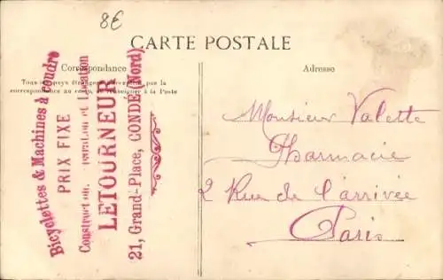 CPA Condé sur l'Escaut Nord, Place d'Armes