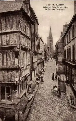 CPA Bayeux Calvados, Maison de bois, Rue des Cuisiniers