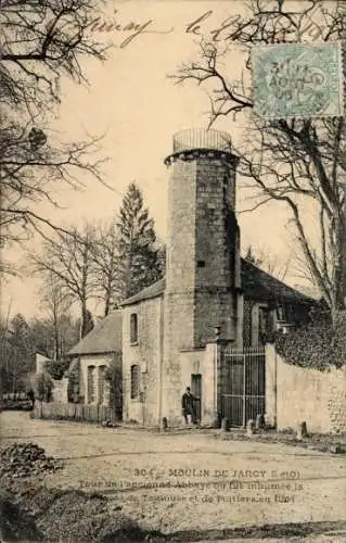 CPA Moulin de Jarcy Essonne, Tour de l'ancienne Abbaye