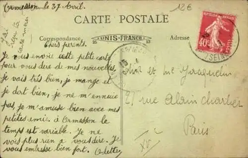Ak Ormesson Val de Marne, Sanatorium d`Ormesson, Un Dortoir