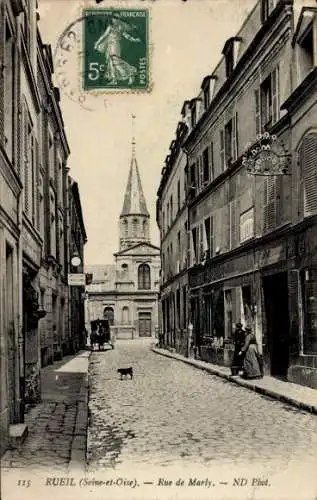 Ak Rueil Hauts-de-Seine, Rue de Marly, ND Phot.