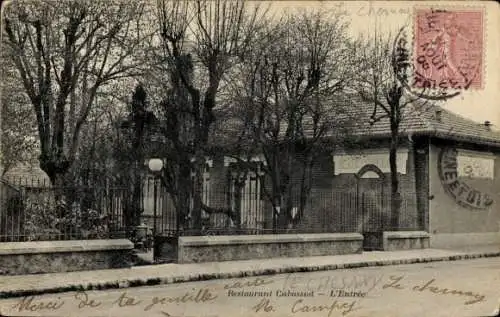 Ak Le Chesnay Yvelines, Restaurant Cabassud, L'Entrée