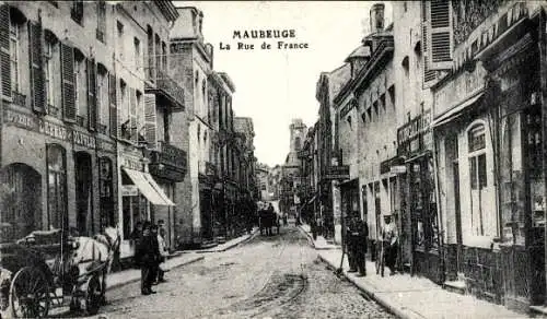 Ak Maubeuge Nord, Rue de France