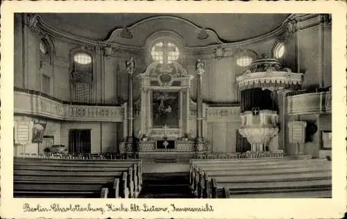 Ak Berlin Charlottenburg Alt Lietzow, Kirche, Altar