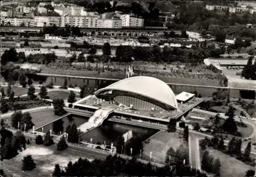 Ak Berlin Tiergarten, Kongresshalle, Luftbild