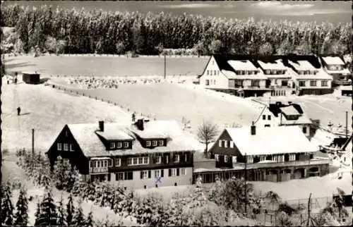 Ak Winterberg im Sauerland, Ferienwohnheim Sozialwerk BFV, Winter