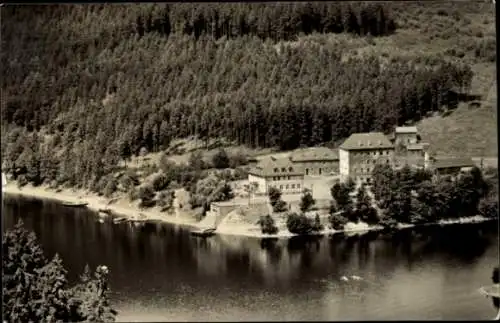 Ak Linkenmühle Gössitz in Thüringen, Stausee der Hohenwartetalsperre