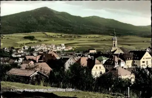 Ak Kötzting Bayerischer Wald, Blick auf den Ort, Kirche