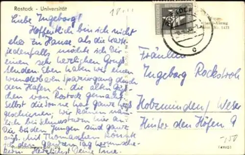Ak Hansestadt Rostock, Universität