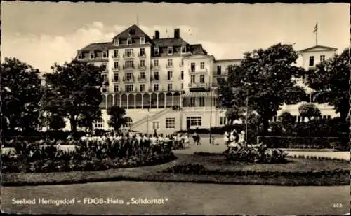 Ak Ostseebad Heringsdorf auf Usedom, FDGB Heim Soldarität