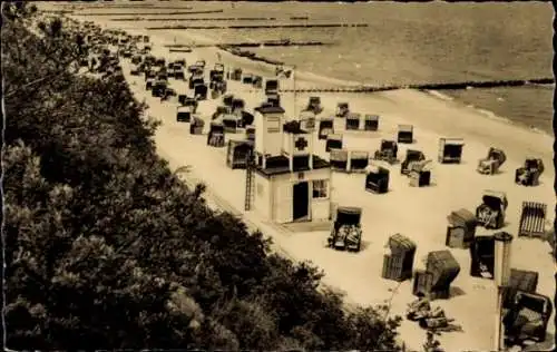 Ak Koserow Usedom Mecklenburg, Rettungsstation, Strand