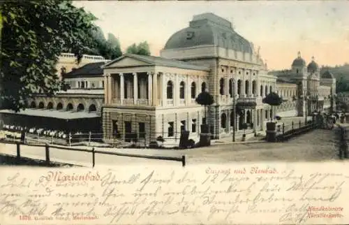 Ak Mariánské Lázně Marienbad Region Karlsbad, Kursaal und Neubad