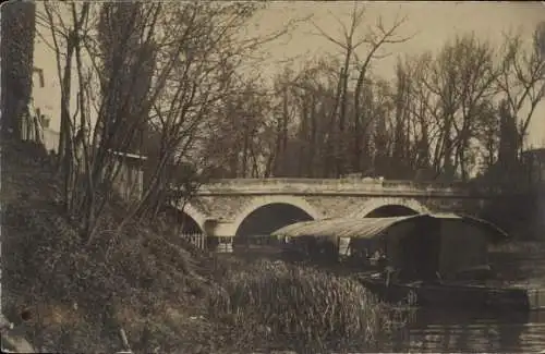 Ak Villeneuve Saint Georges Val de Marne, Brücke