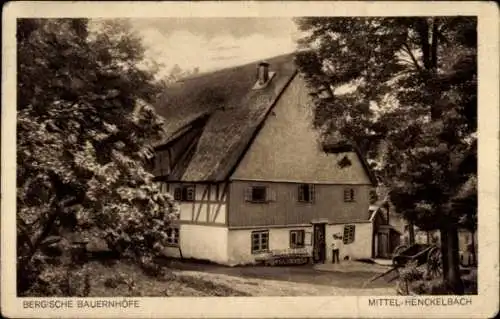 Ak Mittel Henckelbach? Heukelbach Kierspe Sauerland, bergischer Bauernhof