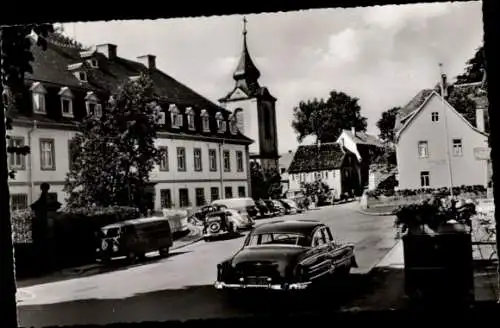 Ak Bad Neustadt an der Saale Unterfranken, Bad Neuhaus, Kurhaus Straße, Autos