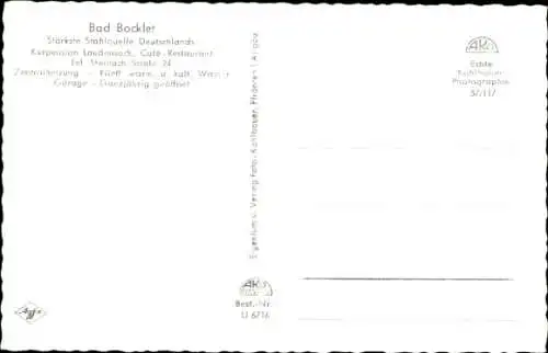 Ak Bad Bocklet in Unterfranken, Stahlquelle