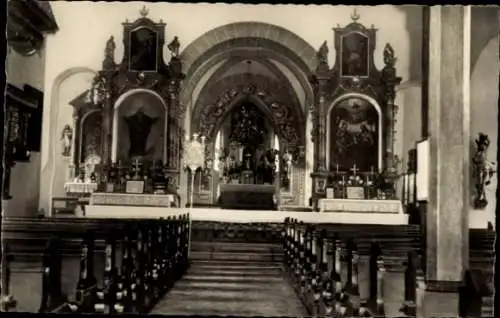 Ak Röttingen an der Tauber Unterfranken, Inneres Kirche