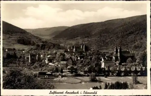 Ak Amorbach im Odenwald Unterfranken, Gesamtansicht