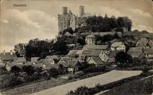 Ak Rimbach Bornhagen im Eichsfeld, Burg Hanstein