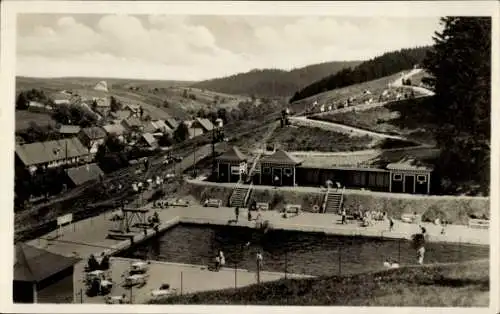 Ak Tanne Oberharz am Brocken, Waldfreibad